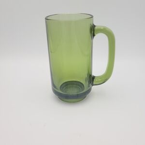 Vintage Avocado Green Beer Mug